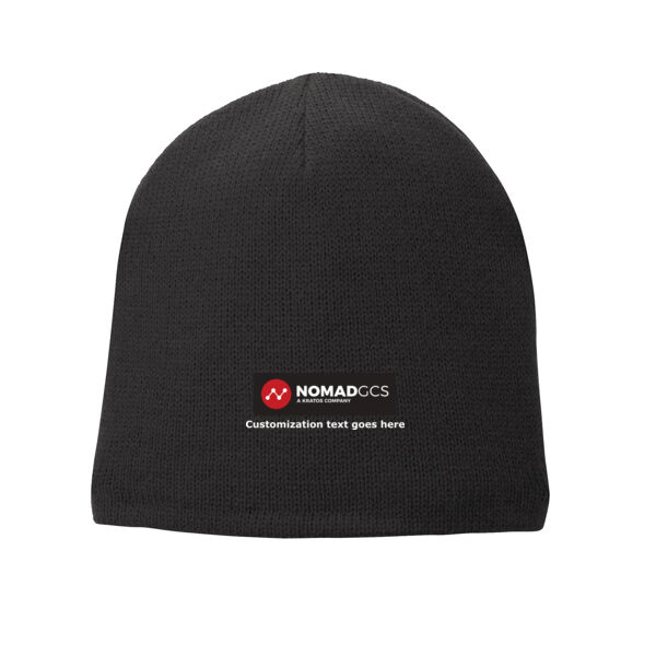 Fleece-Lined Knit Beanie Cap 2 Thumbnail